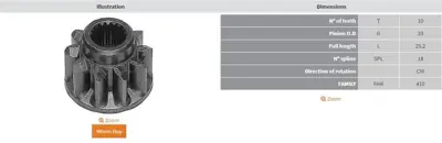 ZEN  9349 Disli Kafasi 10 Dis Dodge (Zen-0816) ZEN 639349 5 0280996310