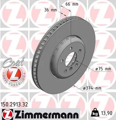 ZIMMERMANN  150.2913.32 Fren Diski  0986479e27-Df6614s 34106894384 34116785676