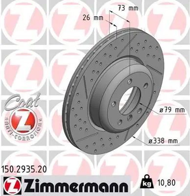 ZIMMERMANN  150.2935.20 Fren Diski 9.86479e+014 34116786392