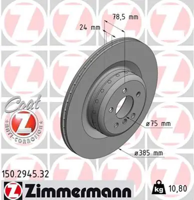 ZIMMERMANN  150.2945.32 Fren Diski  9.86479e+034 34216779535 34216795318