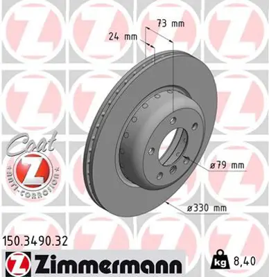 ZIMMERMANN  150.3490.32 Fren Diski  9.86479e+028 34116782601 34116794427