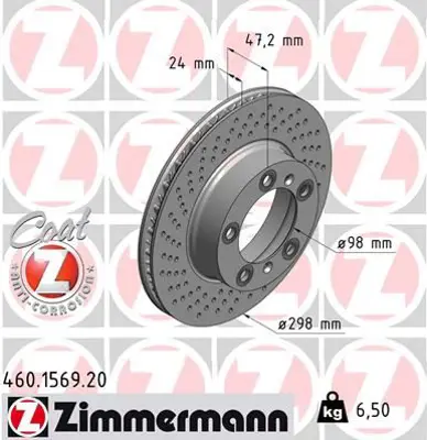 ZIMMERMANN  460.1569.20 Fren Diski  986479675-Df6483s 98735140201