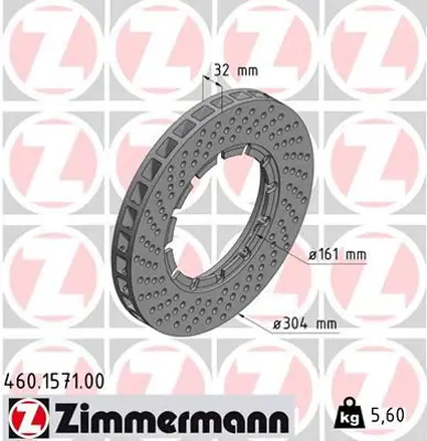 ZIMMERMANN  460.1571.00 Fren Disk 93035104700