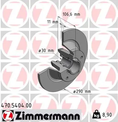 ZIMMERMANN  470.5404.00 Fren Kampanasi 402023273R 432020021R