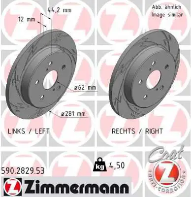 ZIMMERMANN  590.2829.53 Fren Diski 9.86479e+096 4243178010 4243178010