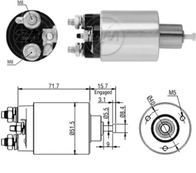 ZM EG10513-12B1 12v Gm-Chevrolet Astra-Blazer-Espero-Monza-S10-Vectra-Zafira 