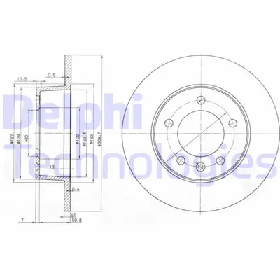 DELPHI 1987473034 Arka Fren Aynasi Renault Master Ii 00> Opel Movano 00> (305x12x5dl) 4320600QAA DF4234 186740 BG3681 DDF1272C 9111045 8937110 812010183 7700314107 24491