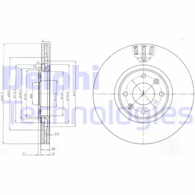DELPHI 1987474400 Ön Fren Aynasi Corsa F (E) 19> Mokka E 20> 208-E 19> 2008 19> 307 02> 3008 09>c4-E 20> Ds3 18>  (302x34x4dl Havali) 424985 BS8598 9993514 562267J V755 DI956489 424933 986479288 1815209908 9687602180