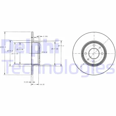 DELPHI 1987474631 Arka Fren Diski Fiat Bravo Ii 07> Stilo 01> Linea 07> Alfa Romeo Mito 08> Lancia Delta Ii 08> (251.5x10x4dl) 46758715 BS7332 DF066 W0423 185087 164202610001 DDF066 8312610 DF647 8290364320