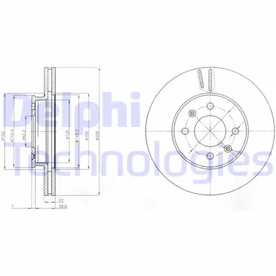 DELPHI 1987474995 Fren Diski (Çiftli Paket). Delikli Ön Hyundai // Kia; Accent. I20 // Rio 08/2005 > 517121G000 600KK18 AND6174 521225 ADG043120 BDS1316 BV8723 BDC5536 DDF1603C 230930C