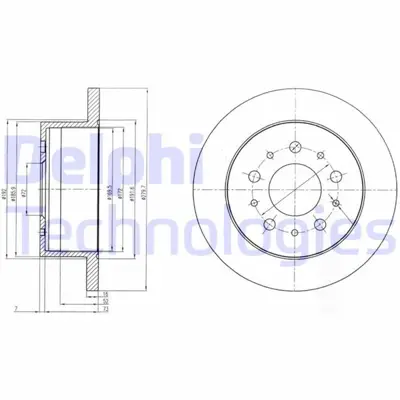 DELPHI 1987476132 Arka Fren Diski Boxer Iii 06>ducato Iii 06>jumper Iii 06> (280x16x5dl) 424931 DBB653S 311080315 424930 51848617 51740245 5815201944 DF1403 DF4770 78BD56231