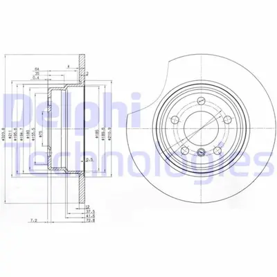 DELPHI 1987476204 Fren Diski Arka Bmw X5 E53 00>06 34216794299 34216765458 8701980 60201548SX 3155230042PD 34211164911 663200 78BD64912 1164911 24031201521