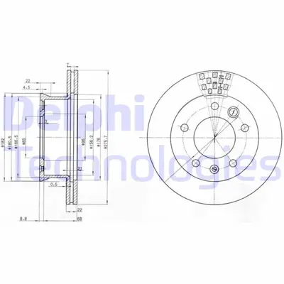 DELPHI 1987476856 Fren Diski On Mercedes Sprinter B901>b904 . Vw Lt 28-35-46 2D0407617 5104561AA K05103602AC 16453 857801 92131500 FCR228C 902421091211 400647000 15794
