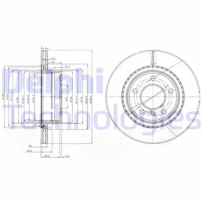DELPHI 1987477658 Fren Diski Arka Bmw E87 E90 F20 F30 F32 F34 F36 RT20214GL WGR1549P1D 34216792227 5311012230 BD35680 RAD1469C D6123110 DSK2294 1110085 6855007