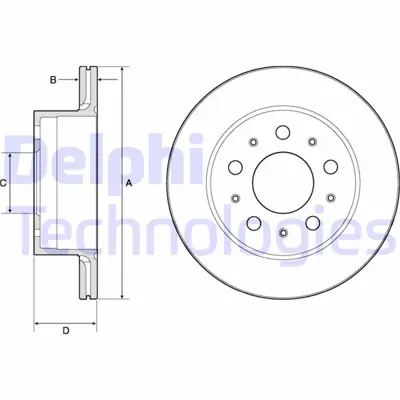 DELPHI 1987477860 Fren Diski Arka Fiat Ducato 06> Peugoet Boxer 06> Citroen Jumper 06>  (300x22x19.9mm) 1612435780 D2161 18554 180303220 BDA281820 1110496 V1557 801806 51957512 6282961