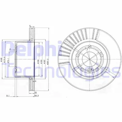 DELPHI 1987481668 Fren Diski On Discovery 2 L318 2.5 Td5 98>04 ANR4582 360406064400 311018680 DDF1379C1 RT2776HPGLT9 1815314022 DSK2202 RT2776GLT2 BN1128 25112V