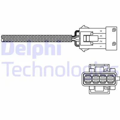 DELPHI 410011710 Oksijen Sensörü P106-P206-P207-P307-P1007-Fiorino-Bipper-Nemo-Partner-Berlingo-C2-C3 1.4-1.6 Tu3-Tu5 1628AA 16289A 9642381380 705270360 LS140193 1628LP 1628KN 9636968780 1628HT 1628CP