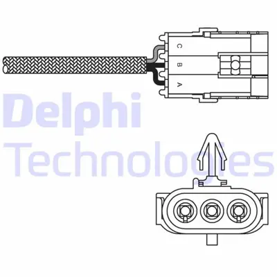 DELPHI 500023510 Oksijen Sensörü Clio-Kangoo 1.2 (96-01) 7700872878 81017E 16282 460000472010 70527048 7700872820 824010139 25023003 78303139 HLS025
