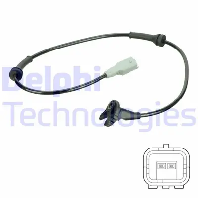 DELPHI F0007046 Ön Abs Devir Sensörü P307 00>12 P308 07>14 P3008 09>16 P5008 09>16 C4 09> Ds4 11> Ds5 11> 454588 62936944 986594559 S107396001Z V42720013 6SKV098 58122B 9644966780 86320 265007423