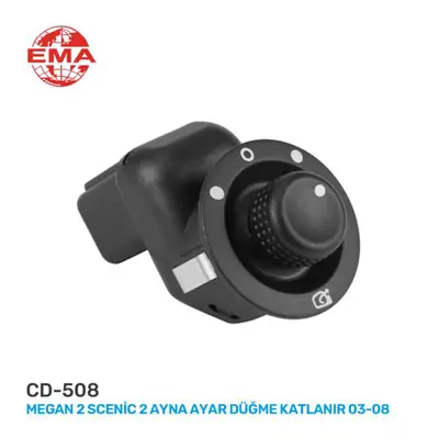 EMA 509527 Ayna Ayar Düğme Katlanir Megane 2-Scenic 2 03-08 