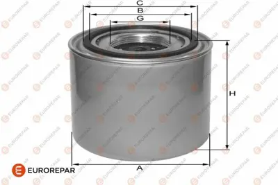 EUROREPAR 0265007084 E:Yağ Filtresi FKFIA180 H37 FKFIA093 OL353 586037 C2217 FKFIA104 BFO4044 100026 S20140