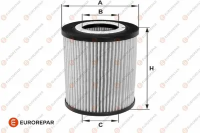 EUROREPAR Y32121 E:Yağ Filtresi 263202A501 S263202A500 263202A500 SO6163 FKHYD011 153071760511 FKKIA003 MLE1375A MD687 1682280780