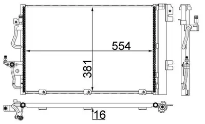BEHR MAHLE 734205 Klima Radyatörü Astra H-Zafira B 1.4-1.6-1.8 Z14xel-Z14xep-Z16xep-Z16xer-A16xer-Z18xe-Z18xer-A18xer 1850096 52400555 93178958 13129192 94767 OL5366 82D0226198MA 8180600 RP7588 KTT110145
