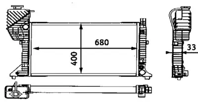 BEHR MAHLE 734282 Motor Su Radyatoru Mercedes Sprinter B901>b904 96>06 Klimasiz A9015003100 732472 MERC5852 2204073 62685 BSG60520002 2203911 350213943000 8MK376721431 RA0170860
