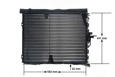 BEHR MAHLE 820232 Klima Radyatoru Mercedes W124 S124 C124 MS5170 A1248301070 30005170 122910N 94162 1248301870 8FC351035181 35128 A1248301870 94175