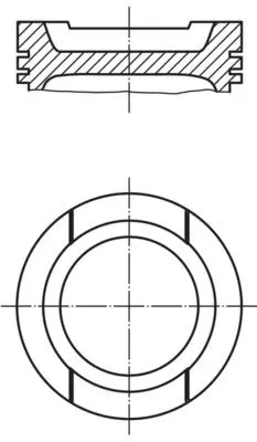 BEHR MAHLE A1244 (X) Motor Piston+segman (1.00) Golf 1.6 16v-Passat-Jetta-A3 (Bfq-Alz-Bgu) (82.00) 06A107065N 06A107065BN 06A107065BJ