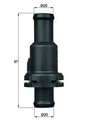 BEHR MAHLE FCS412BV Termostat Komple 75c Golf 5-6-Jetta-Passat-Scorocco-Tiguan-A3-Leon (04-11)1.4tsi-2.0tdi(Bmy-Blg-Cff) 1K0121113A CT0119 V15992053 QTH955K VTVW01 TH575 BBT406 DT1064F WETR062 TH713575J