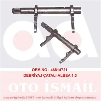 BIRLIK 087 HTDP 17 Debriyaj Çatali Palio-Albea-Doblo-Fiorino-Linea-Grande Punto-Punto Evo-Marea-Bravo 1.3 Mtj 46814721 321724 5400008 46784964 161222 T405707 41233 46784963 22901 5707