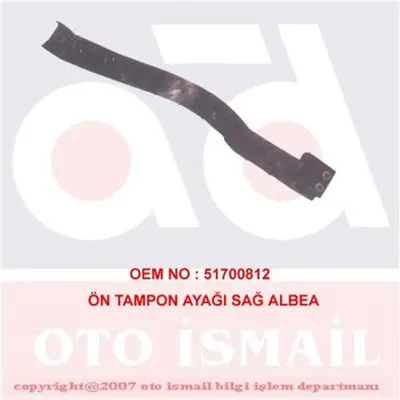 BIRLIK 2338 K 8 Ön Tampon Ayaği Sağ Albea - Palio (210020) 51700812