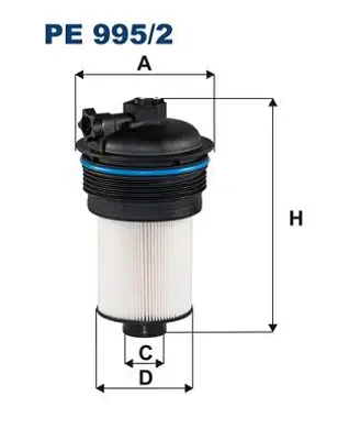 FILTRON 1EE 247 013-061 Mazot Filtresi Ford Yeni Transit V363-V362 17> 2.0 Ecoblue 2005485 V251458 CS862 ADF122321 GK219176AA 105813 50105813 EFF354D KX532 F171