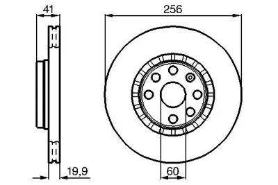 Bosch 19860 Ön Fren Aynasi Astra F-Vectra A-Corsa B-Ascona C-Aveo-Kalos (03>13) (256x20x4dlxhavali) (569010-93182285) 569046 313617 812024113 90511128 90375224 BD9046 NBD241 569055 90421727 9552724