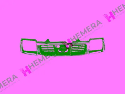 FPI 3397118992 Panjur Ön (Krom) Nissan D22 1998> 623102S400 1652990 21002664 PGMG1352