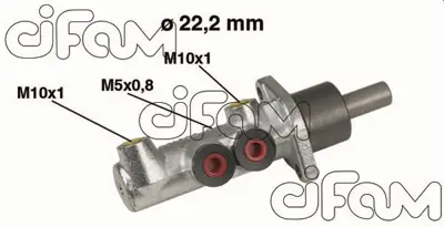 CIFAM 09-11800 Ana Merkez Doblo 1.3/1.9 Jtd-1.2-1.6 16v 01=> (22.2mm) 7082220 PF264 MC1536BE 7089438 BM30324 202354 MC1993 1993 10747 133022B