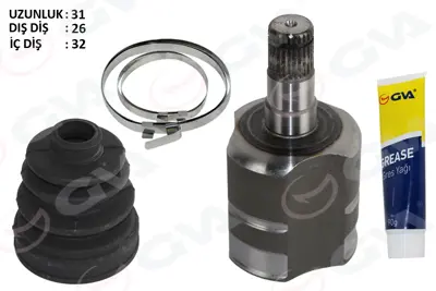 GVA 36502 Aks Kafasi İç Golf5-Golf6-Jetta (Bm) (Otomatik)(04-13) Bm 1K0498103LX 1K0498103C 1K0498103L 1K0498103JX 1K0498103CV 661011 1004980203 14216075 514308 V102166