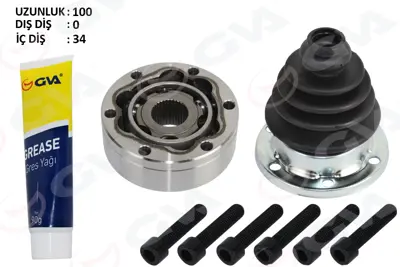 GVA 38773 Aks Kafasi İç Golf-Jetta-Passat-A3 (Bm)(81-13) Bm 191498103 321498103B 22545 191498104C 893498103 1H0407331D 617010 321407331D 191498103CV 6X0498103