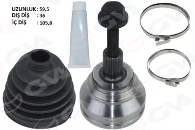 GVA 38778 Aks Kafasi Diş Passat-Caddy-Golf5 (1.9 Tdi-2.0 Tdi)05- Bkp-Bkd-Bls-Bkc-Bxe 1.9 Tdi-2.0 Tdi 5N0498099DX 3C0498099 1K0498099M 5N0498099 1K0498099F 5N0498099D 5Q0498099A DN4452K 5N0498099BX 304640