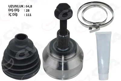 GVA 38789 Aks Kafasi Diş Amarok 2.0 Tdi (10-) Cdca-Cdba-Cnfa 2.0 Tdi 2H0498099 861062 2H0498099A 822339 2H0498099AX VKJA5779 5147158 607855 9933 151855