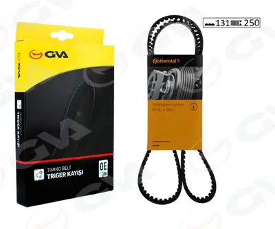 GVA 585434 Triger Kayişi (131x250) Opel Astra G-H-J Combo-Corsa C 1.7dti 16v Zafira 06=> 636227 1620362580 SZK10240 QBK652 636227S1 T1662 97212727 KTD6021 TBK502811 391311z