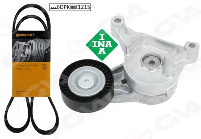 GVA 735462115 Alternatör Gergi Kiti Kütüklü Caddy (04-10) Bjb-Bls-Golf V Bxe-Transporter (Axb) 1.9 Tdi (6dpk1215) 03G903315A 038903137S