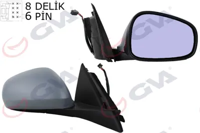 GVA 9146 Diş Dikiz Aynasi Sağ Giulietta 10> Elektrikli+isitmali+sensörlü+ Mavi Cam+astarli+konveks  7 Fiş Vm-6413ehpsr 156059788 6312464 160844 1952125 V0462 30100292 1952124 3052128 156080859 108C04