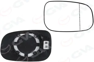 GVA C800 302A Ayna Cami Isitmali Asferik  Sağ Volvo Xc70 I 02>07 Xc90 I 02>12 30762572 10813908 VV3227523 3466153C 6472598 5947838 90223885 4121G04 30716924 6472592