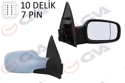 GVA D0015 Diş Dikiz Aynasi Sağ Megane 02> Elektrikli+isitmali+sensörlü+astarli+asferik  7 Fiş Vm-138ehpsr 7701054688 4327814 54324 RN4207323P 6140228 32800911 RN4207323 54324091 4327808 2006