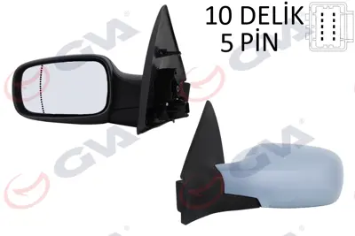 GVA D0023 Diş Dikiz Aynasi Sol Megane 02> Elektrikli+isitmali+astarli+asferik  5 Fiş Vm-138ehpal 7701054687 4328807 E4361 6139221 54314092 RN4207314 10625821 6125228 10625811 7701068373