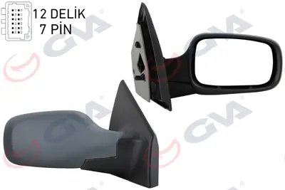 GVA D4469 Diş Dikiz Aynasi Sağ Clio 06> Elektrikli+isitmali+astarli+sensörlü+konveks  7 Fiş Vm-6136ehpsr 7701061193 10761812 3280105 MRN127R 6122175 54524059 640248220 3114M06 4331808 3280107