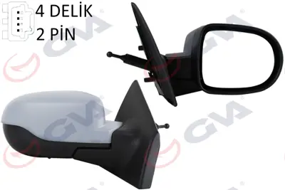 GVA D4486 Diş Dikiz Aynasi Sağ Clio 09> Mekanik+sensörlü+astarli+konveks  2 Fiş Vm-6135psr 7701071864 7701069554 8200801906 RN3277103 3115M10 56440 6138176 10761862 4415024 6165176