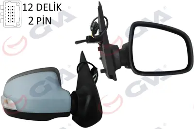 GVA D5471 Diş Dikiz Aynasi Sağ Symbol-Sandero 13> 1 Mekanik+sinyalli+astarli+konveks  2 Fiş Vm-6129pr 963011650R PG4007123 963741273R PG4007313 6126871 6165871 6138185